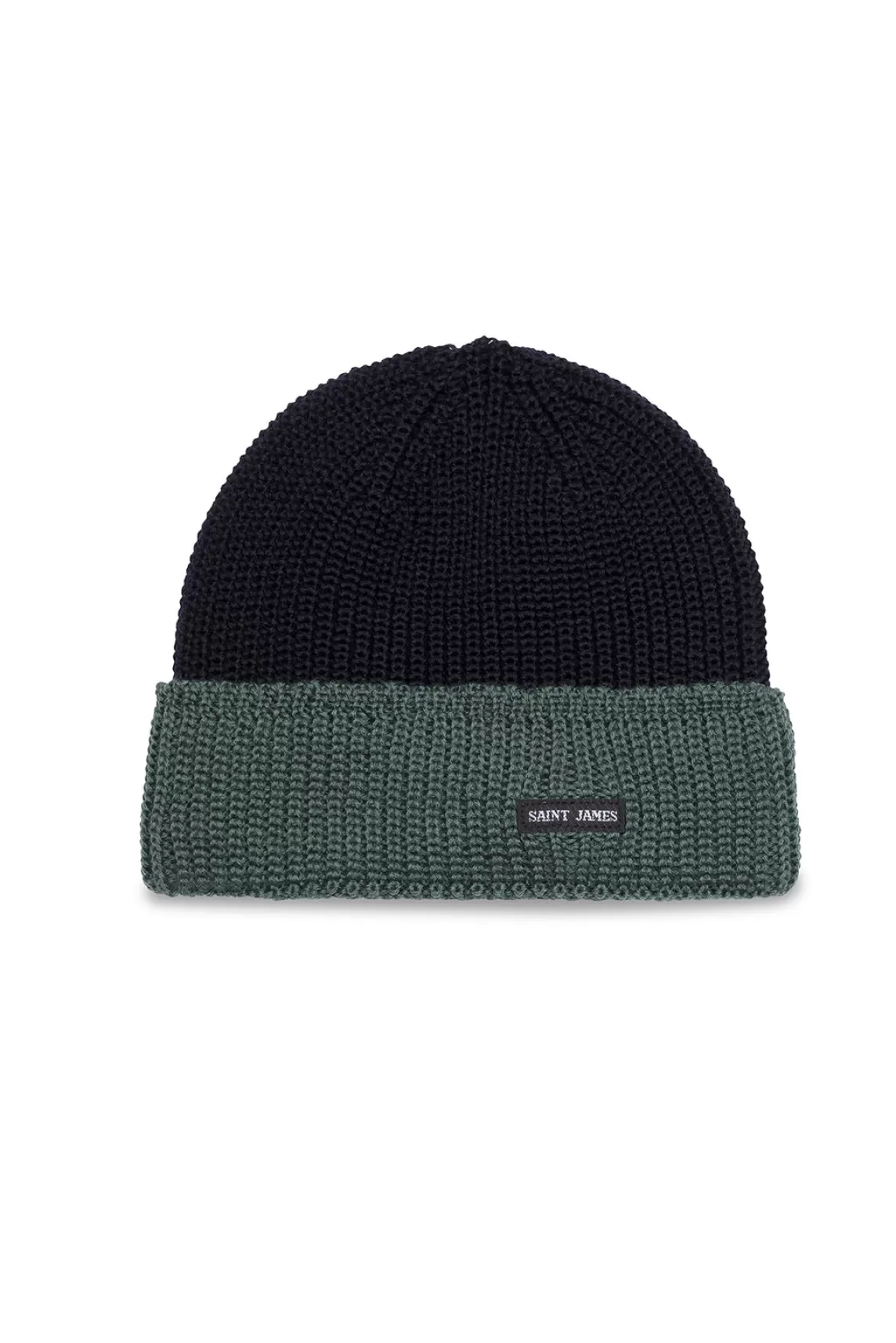 SAINT JAMES Bonnet en laine bicolore Canot