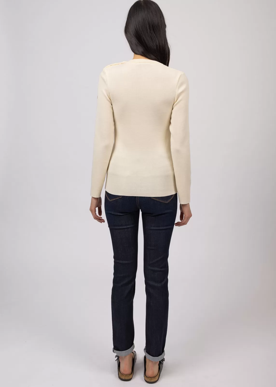 Femme SAINT JAMES Pull marin uni Marée
