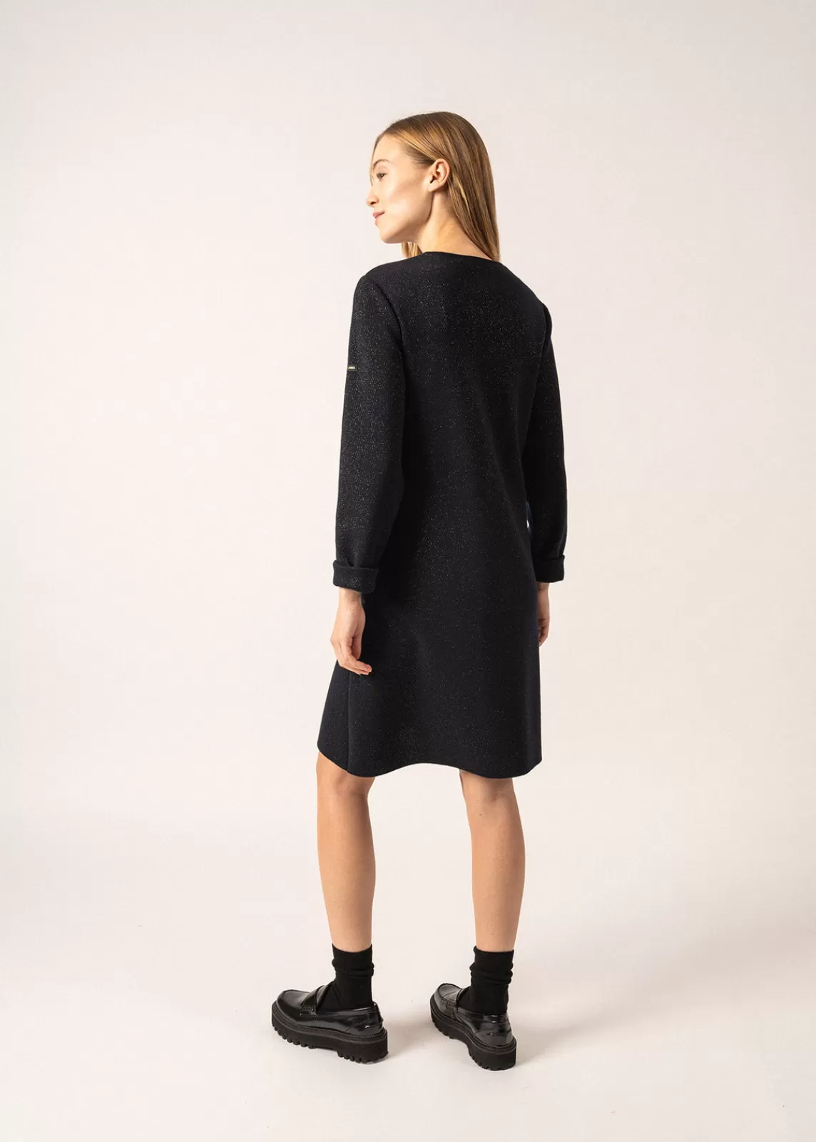 Femme SAINT JAMES Robe en laine Royale Lurex